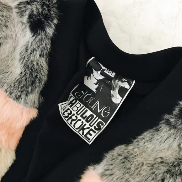 Tokyo Faux Chinchilla Fur Fringe Mohair Jacket - Young Fabulous & Broke - Picture 7 of 9